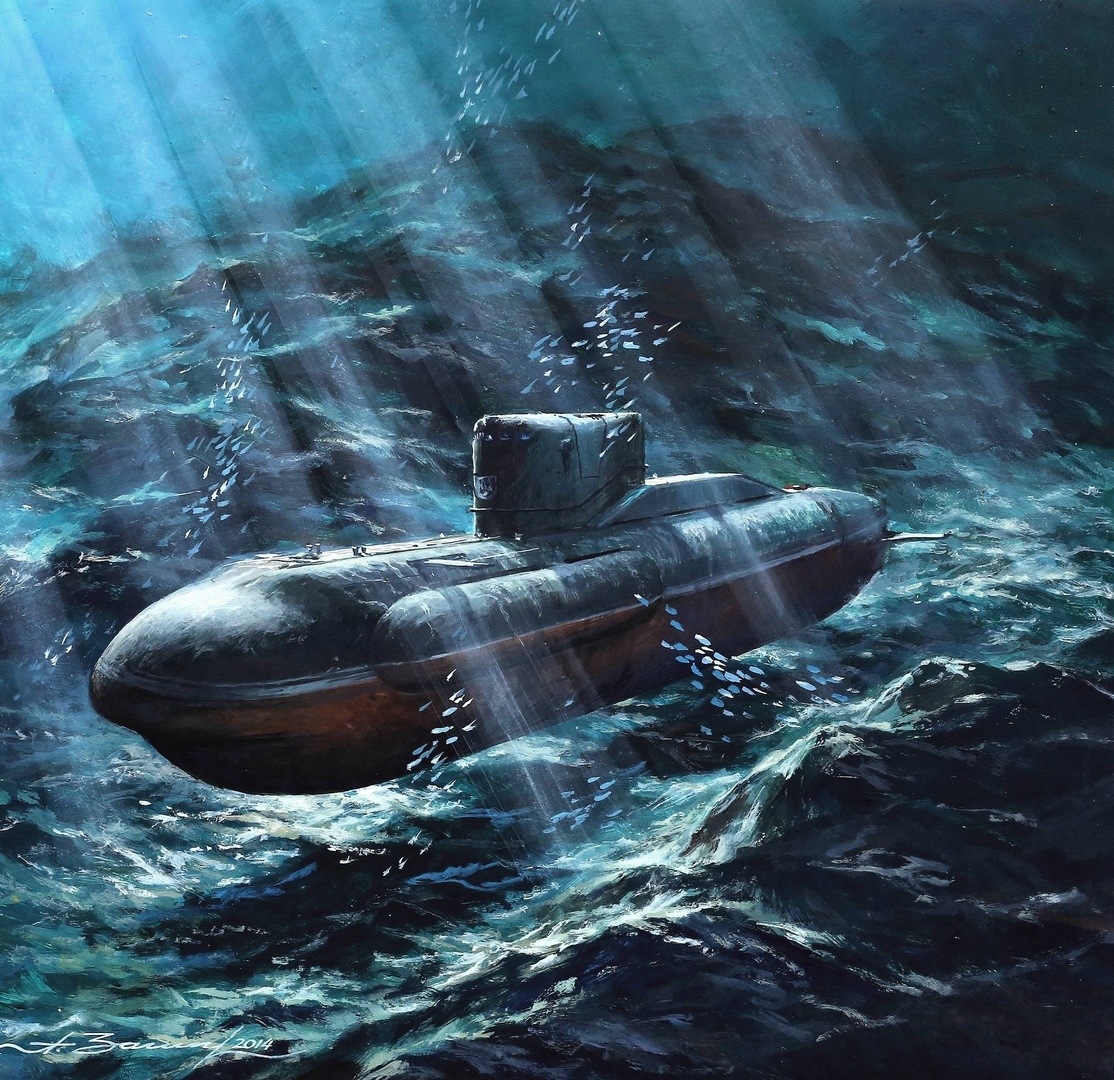 Soviet Project 865 Piranha special operations submarine by Aleksandr ...