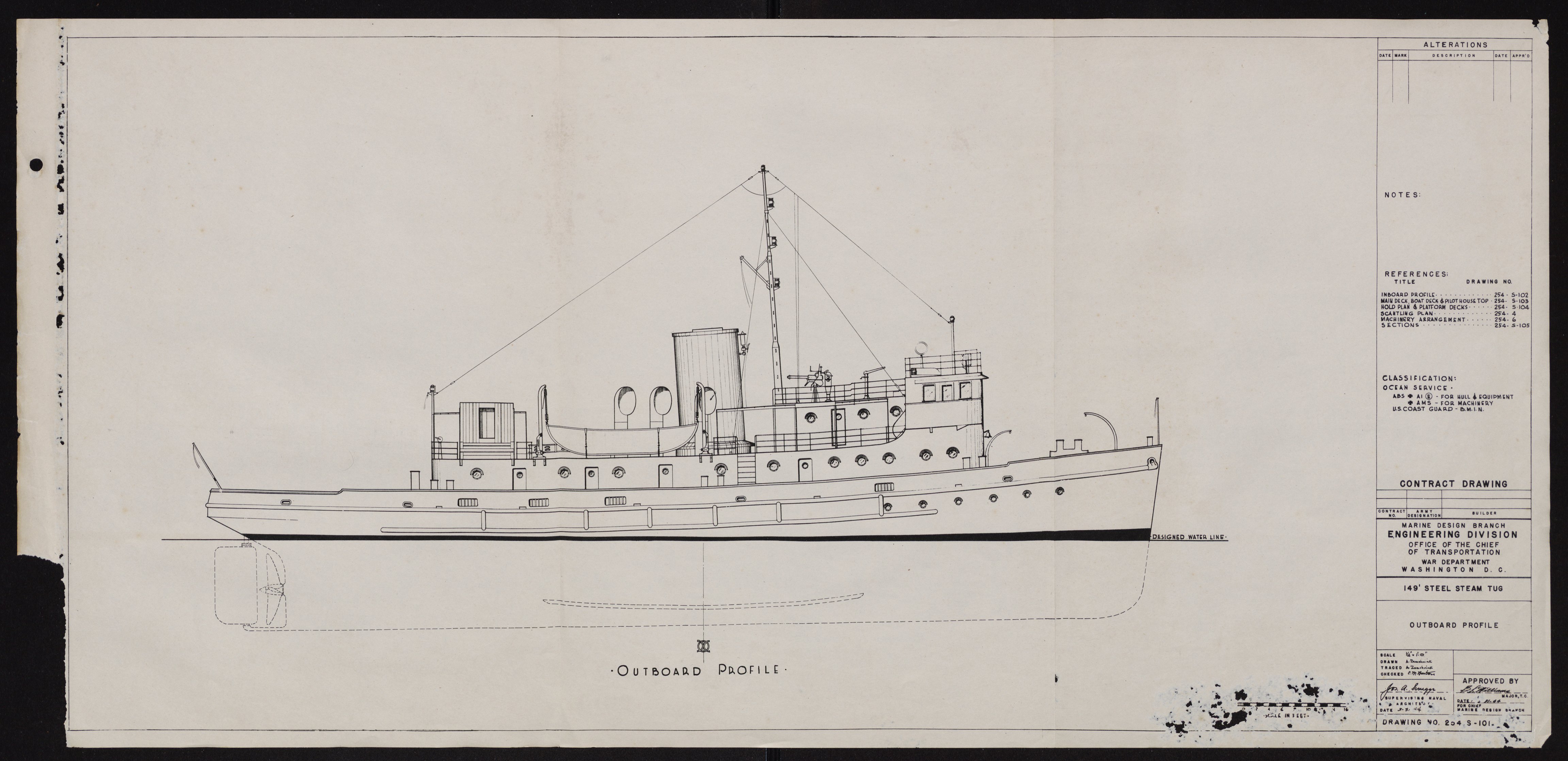 Американский буксир springer чертежи